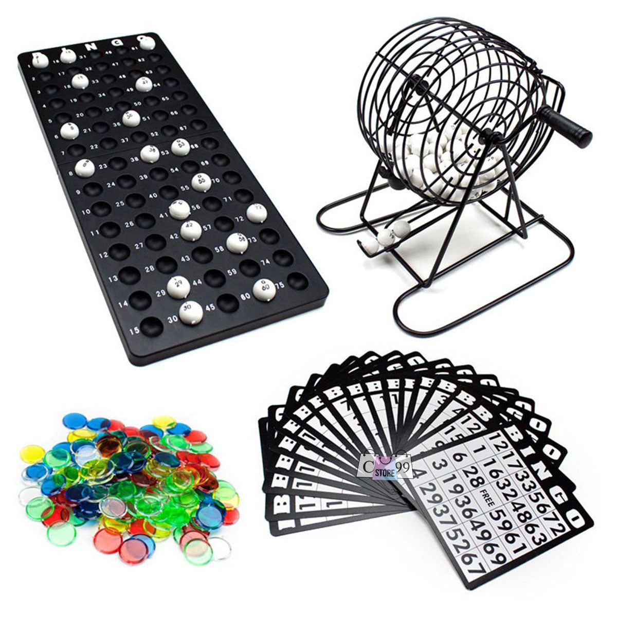 Juego Bingo Con Ruleta Juego Familiar