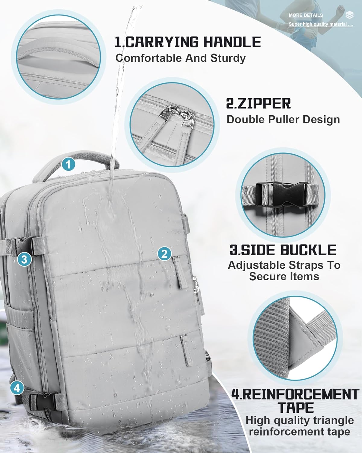 Morral De Viaje Portatil AMAZON Impermea