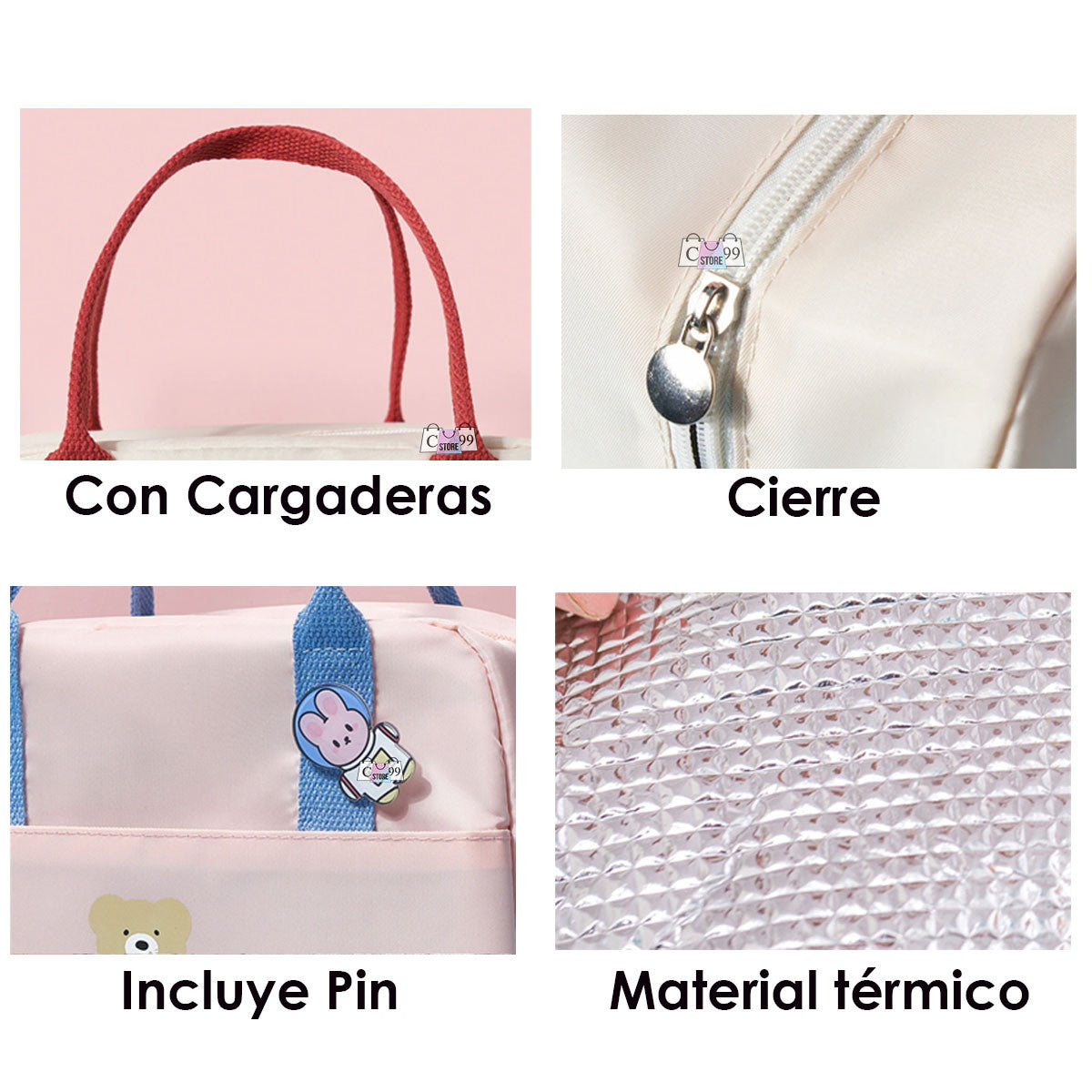 Lonchera Para Mujer  Niñas Bolsa Termica