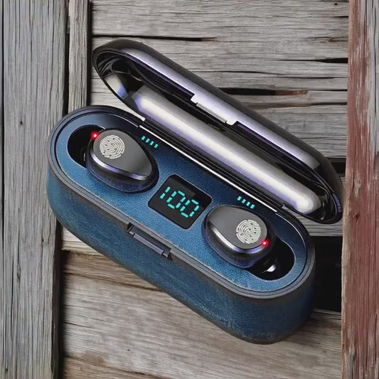 Audífono Inalámbricos F9 Con Power Bank